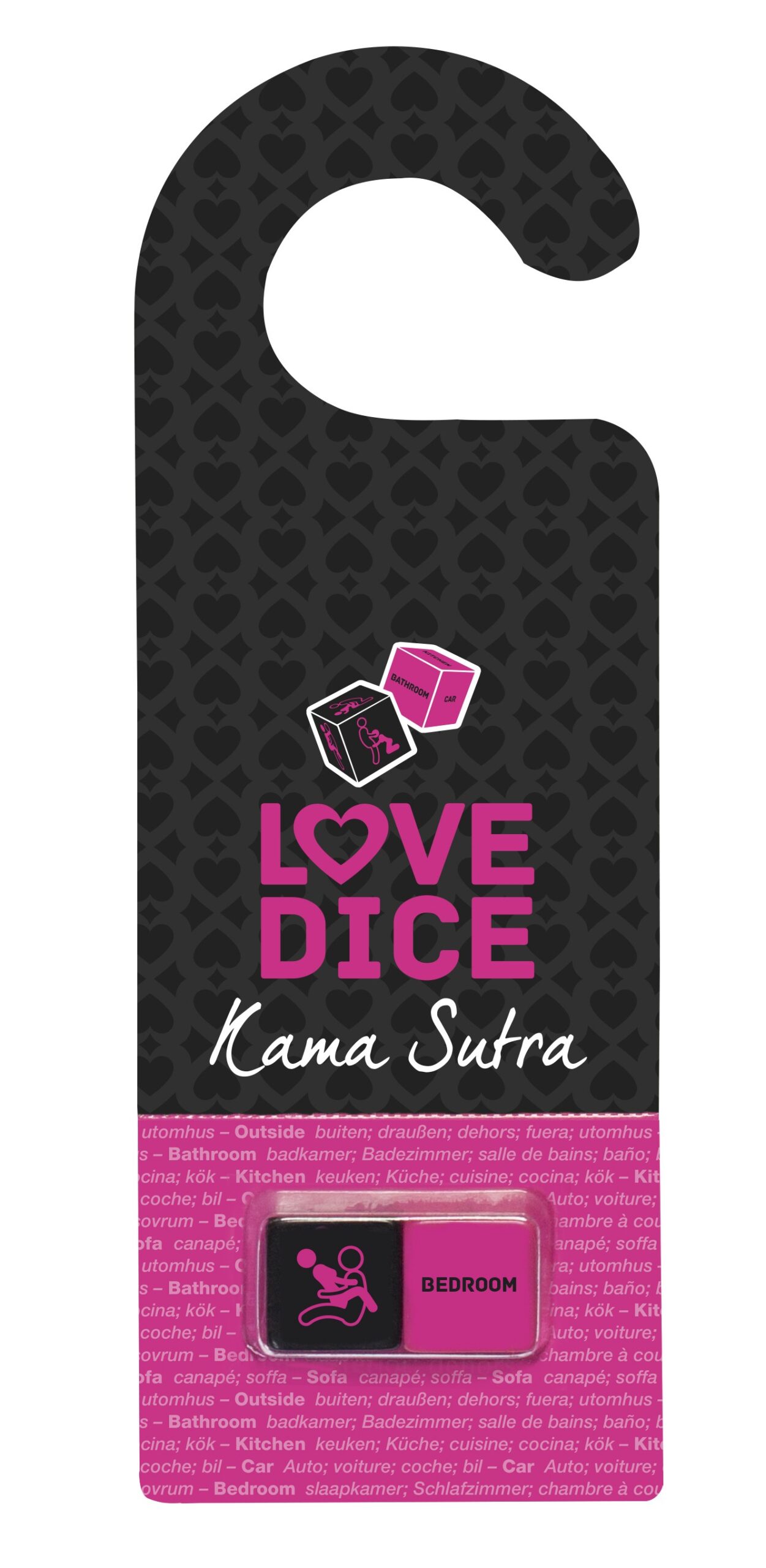 Dés Love Dice Kamasutra – Noir et Rose | Rouge Cerise