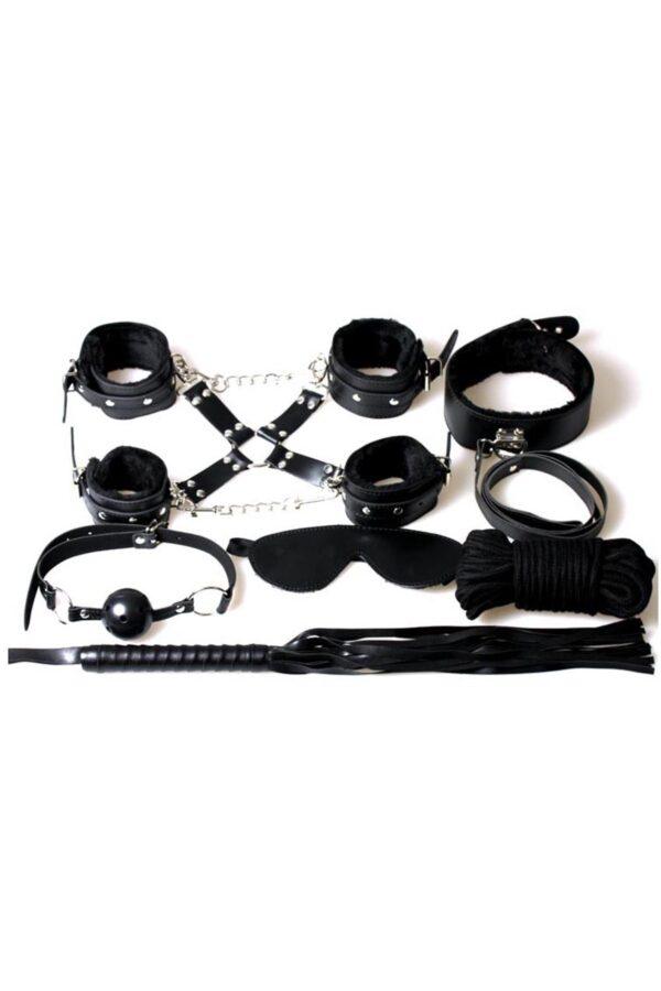 Secret Bondage : Ensemble BDSM 8 pcs 6148k - Noir – Image 3