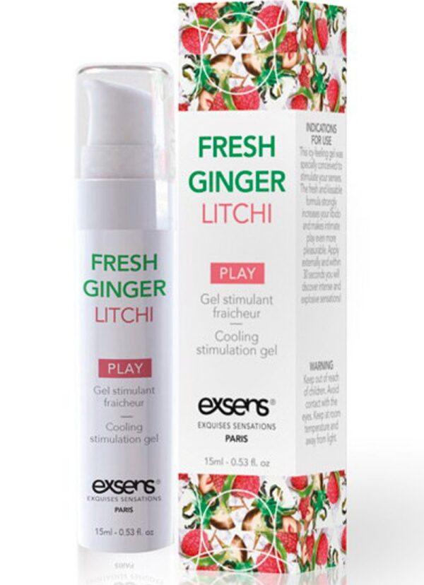 Gel stimulant fraîcheur Gingembre Litchi - 15 ml