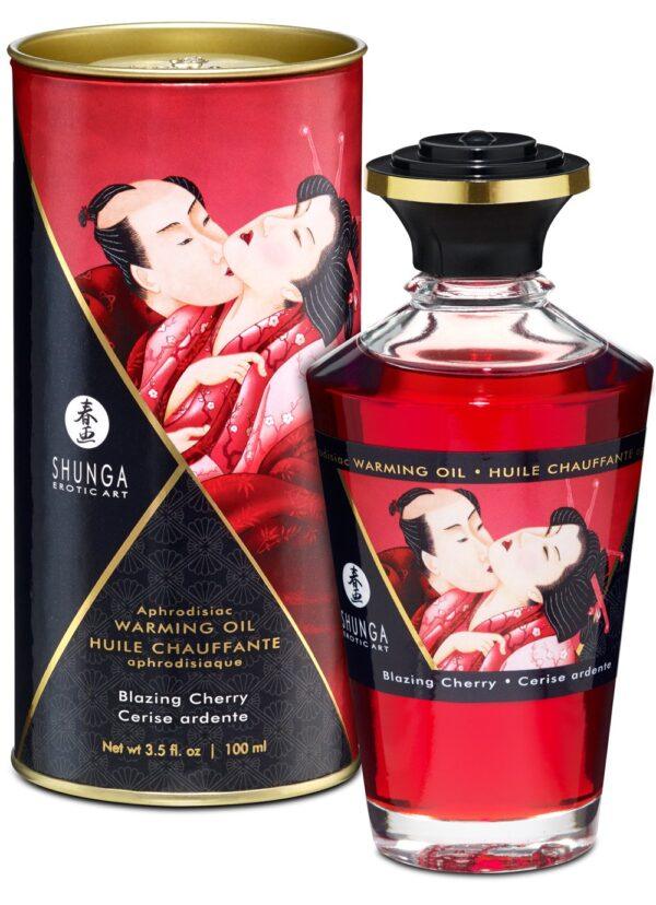 Huile chauffante aphrodisiaque - Cerise ardente 100ml – Image 3