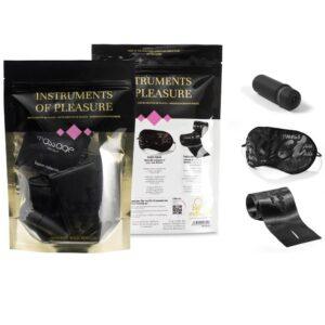 Coffret Plaisir - Masque, liens sensuels, stimulateur, dosette