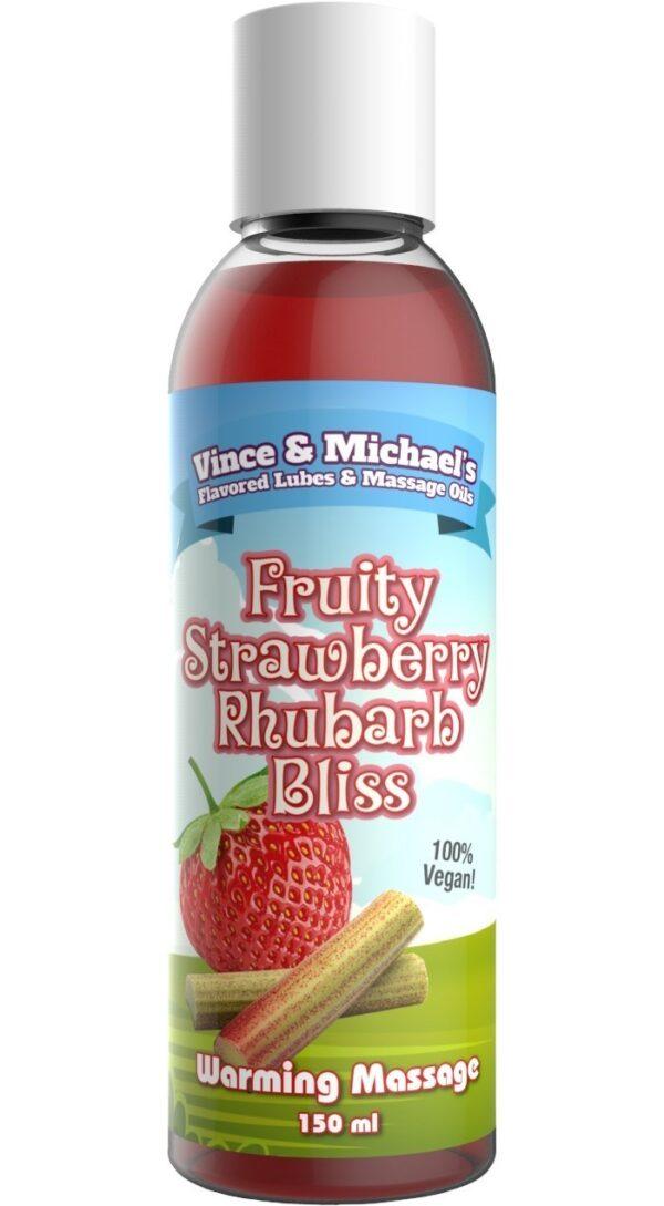 Huile Chauffante V et M Fraise Rhubarbe - 150 ml