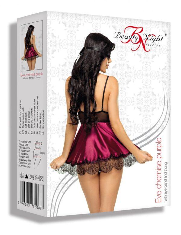 Eve Babydoll et Masque - Grenat – Image 7