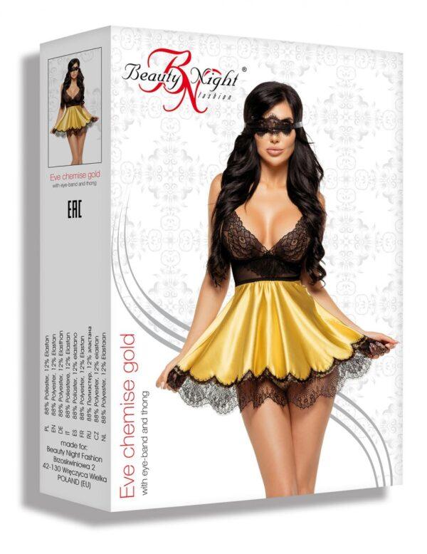 Eve Babydoll et Masque - Or – Image 6
