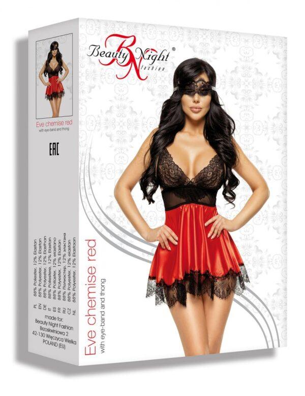 Eve Babydoll et Masque - Rouge – Image 6
