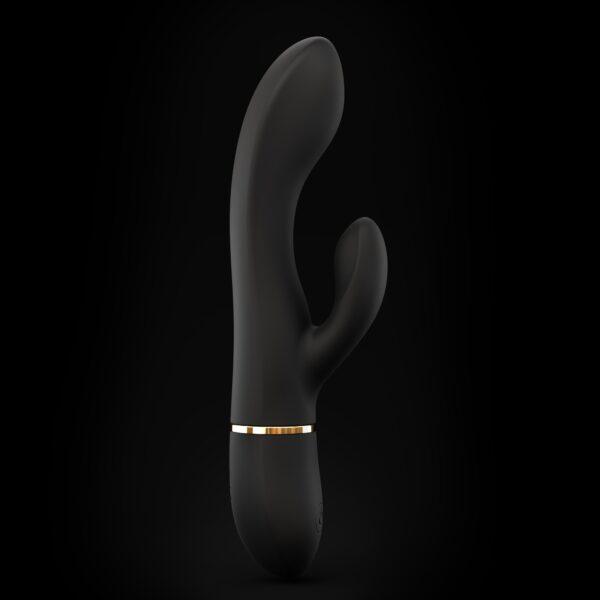 Vibromasseur Dorcel Glam Rabbit 21.8 cm - Noir et Or – Image 5