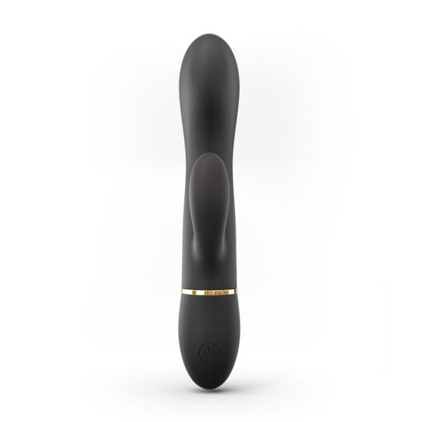 Vibromasseur Dorcel Glam Rabbit 21.8 cm - Noir et Or – Image 3
