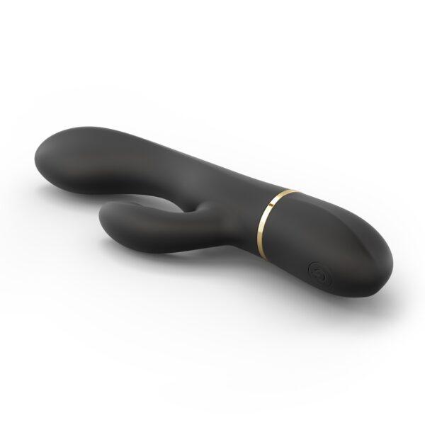 Vibromasseur Dorcel Glam Rabbit 21.8 cm - Noir et Or – Image 4