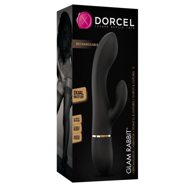 Vibromasseur Dorcel Glam Rabbit 21.8 cm - Noir et Or – Image 12