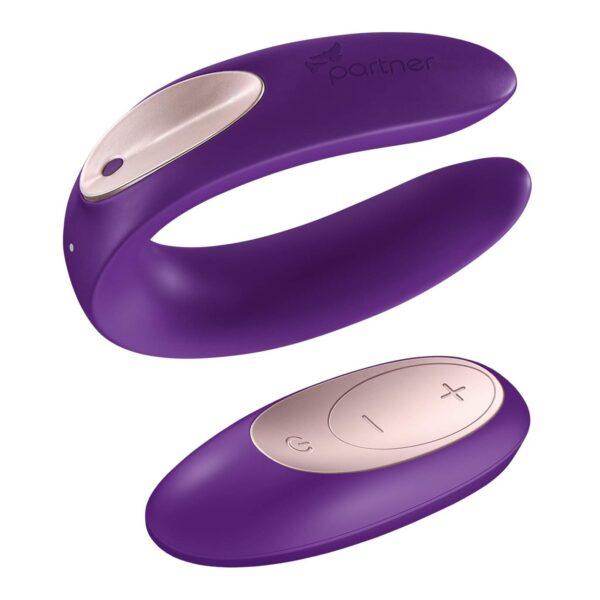 Double Plus Remote - Violet Stimulateur pour couple Satisfyer