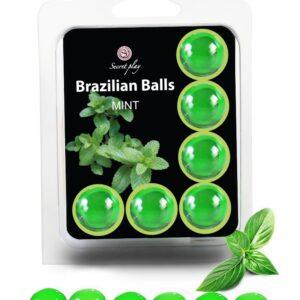 6 Brazilian Balls "Menthe" 3386-8