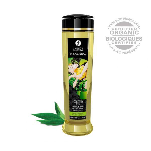 Huile de massage organique - Thé vert - 240 ml – Image 3