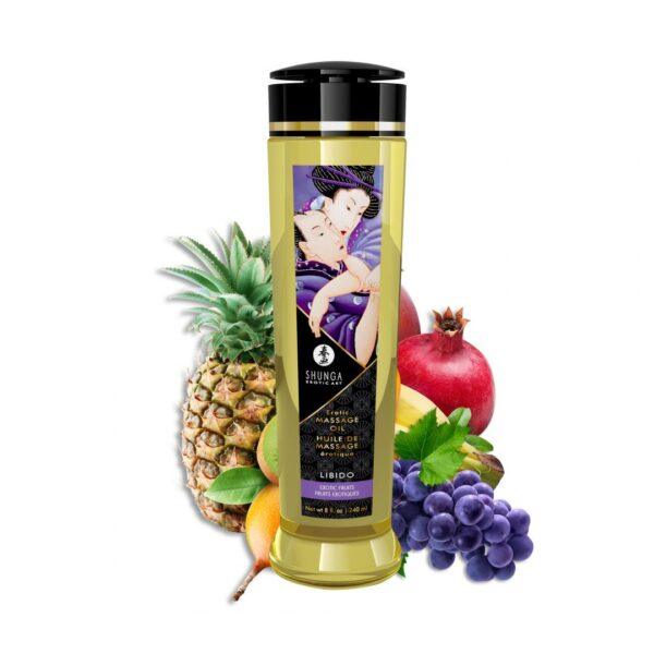 Huile de massage érotique - Libido - Fruits exotiques - 240 ml – Image 3