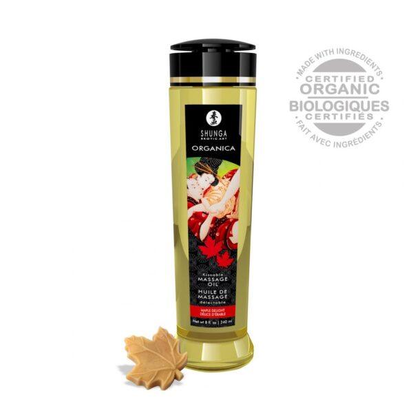 Huile de massage organique - Délice d'érable - 240 ml – Image 3