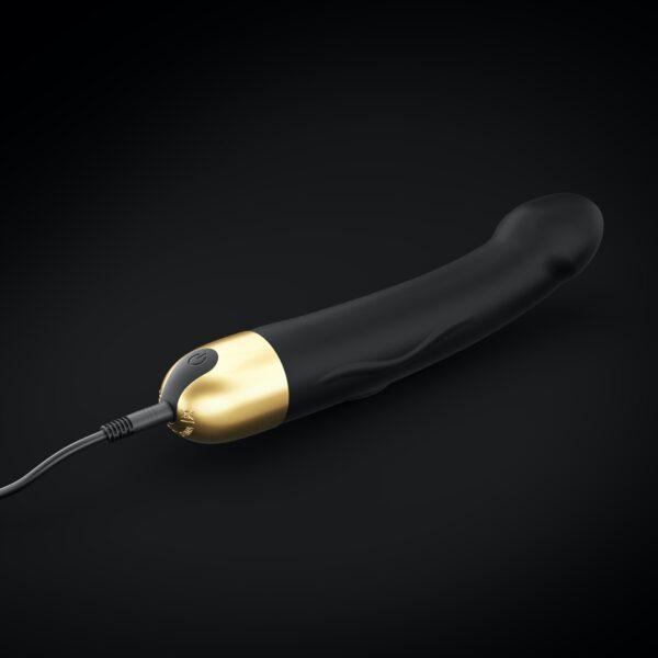 Vibromasseur Real Vibration M 22 cm 2.0 - Noir et Or – Image 7