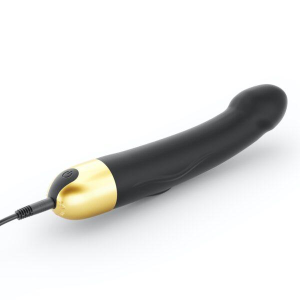 Vibromasseur Real Vibration M 22 cm 2.0 - Noir et Or – Image 4