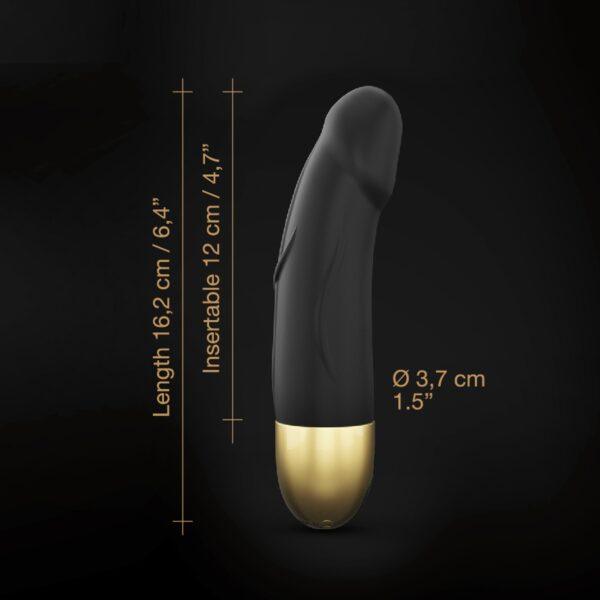 Vibromasseur Real Vibration S 16 cm 2.0 - Noir et Or – Image 12