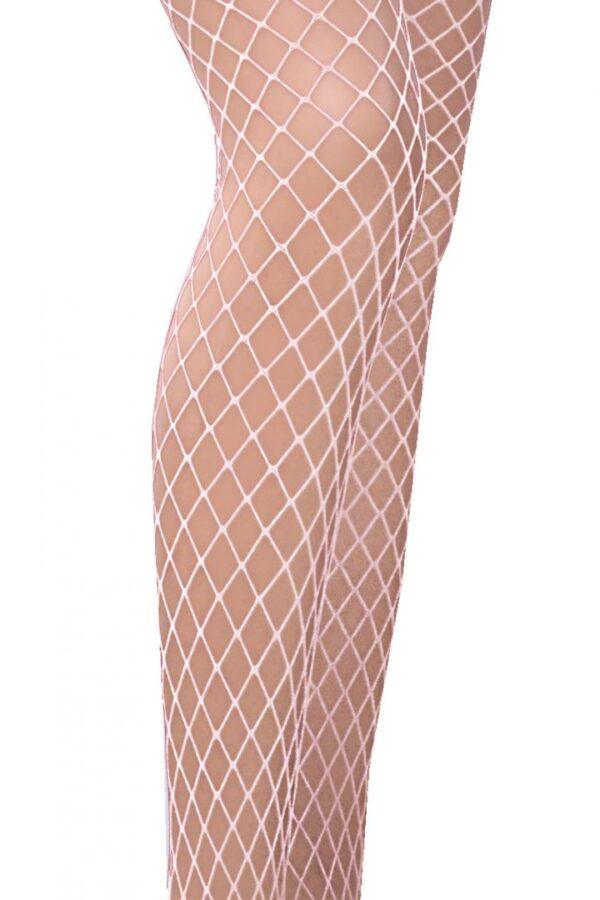 TI019 Collants Résille - Blanc