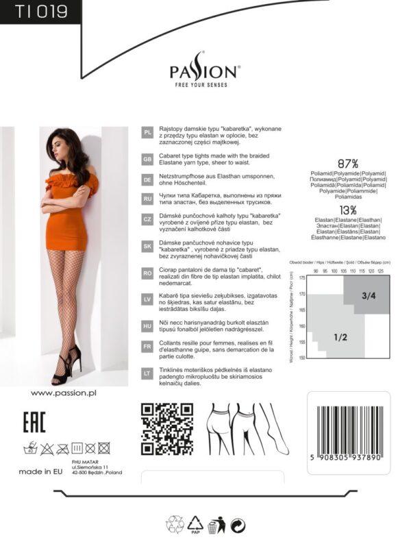 TI019 Collants Résille - Blanc – Image 3