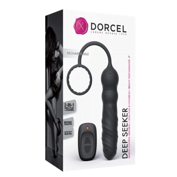 Plug anal et cockring Deep Seeker - Noir – Image 7