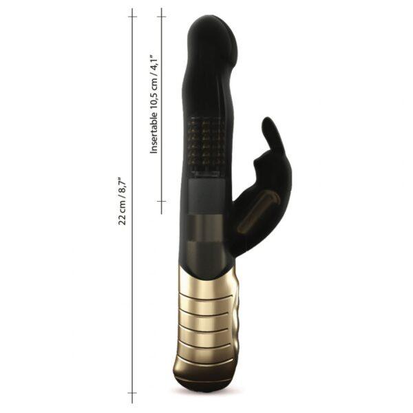 Vibromasseur Dorcel Baby Rabbit 21 cm 2.0 - Noir et Or – Image 7