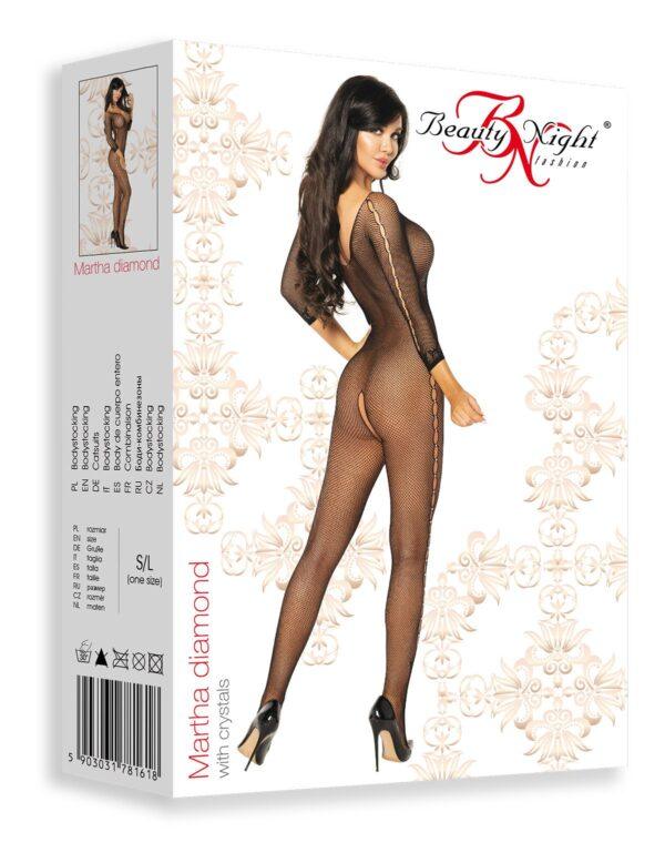 Martha Diamond Bodystocking - Noir – Image 6