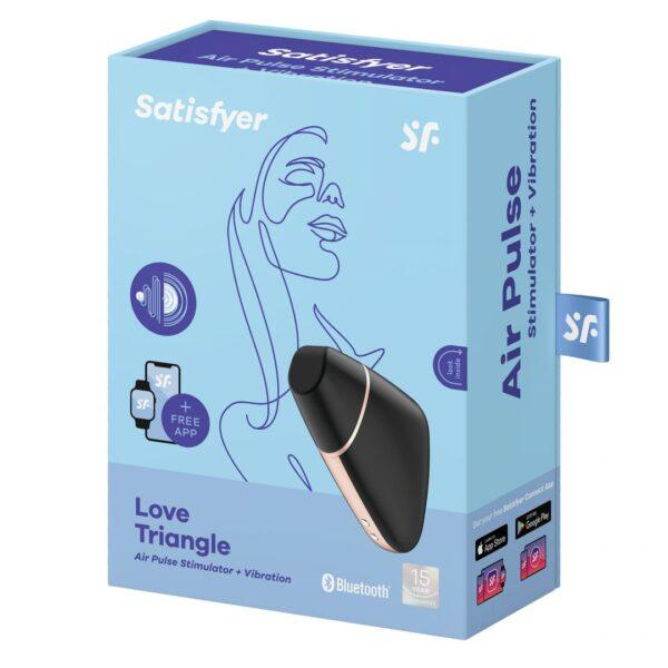 Love Triangle - Noir et Or Stimulateur connecté Satisfyer – Image 8