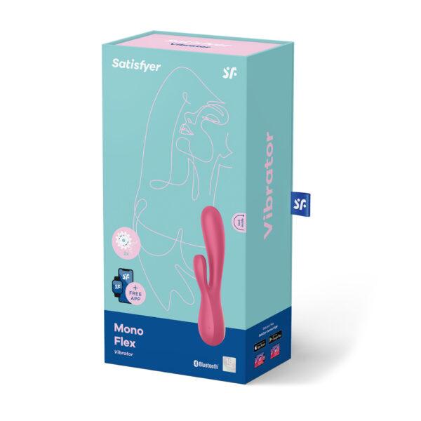 Vibromasseur connecté Satisfyer Mono Flex - Rouge – Image 5
