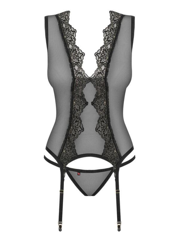 Meshlove Guêpière - Noir – Image 7
