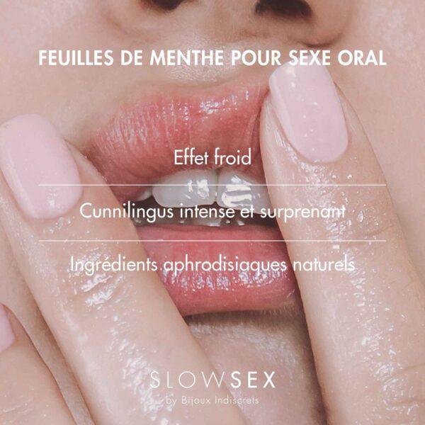Feuilles de menthe pour sexe oral - Slow Sex - 7 unités – Image 4