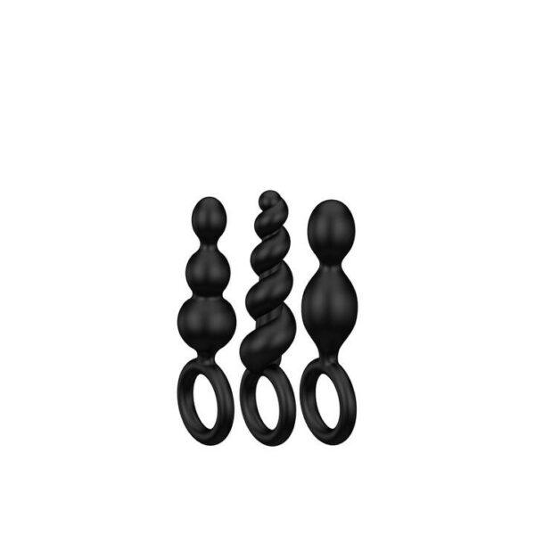 Booty Call 3 pcs - Noir Plug anal Satisfyer – Image 3