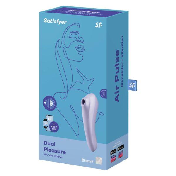 Dual Pleasure - Mauve Stimulateur vibromasseur connecté Satisfyer – Image 6