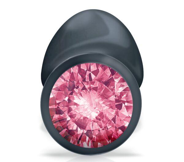 Plug Anal Bijou Geisha Ruby M - Noir et Rose – Image 3