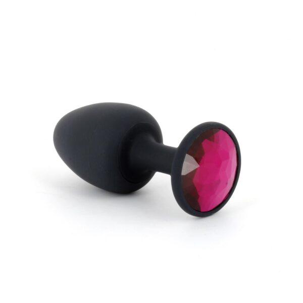 Plug Anal Bijou Geisha Ruby M - Noir et Rose – Image 4