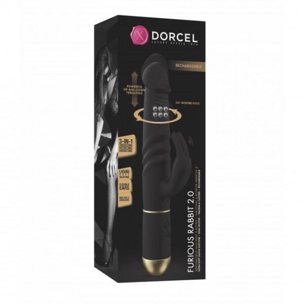 Vibromasseur Furious Rabbit  2.0 - Noir et Or – Image 8