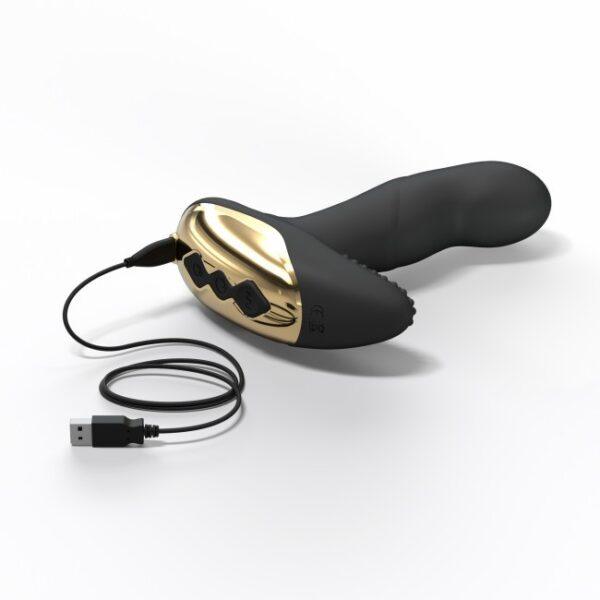 Vibromasseur Dorcel P-Finger - Noir et Or – Image 5