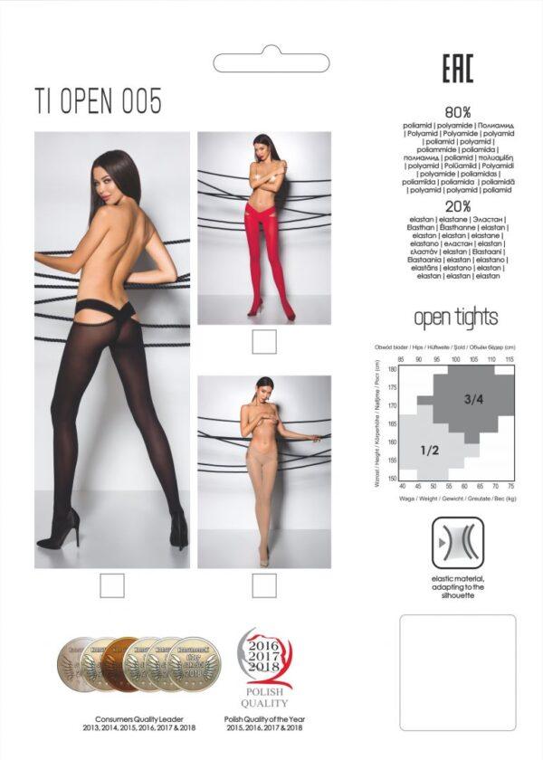 TI005R Collants 60 DEN - Rouge – Image 3