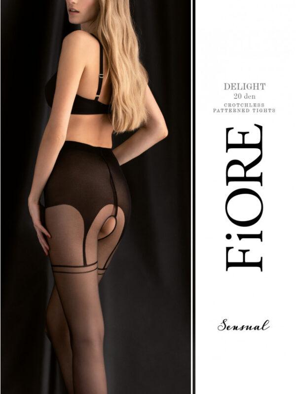 Delight Collants ouvert 20 DEN - Noir – Image 3