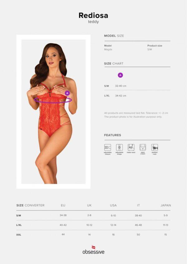 Rediosa Body ouvert - Rouge – Image 8