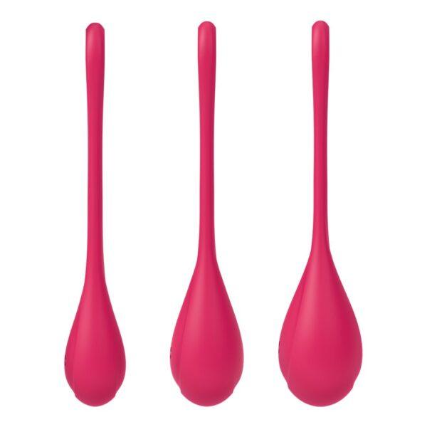 Yoni Power 1 - Set de 3 - Rouge Boules de Geisha Satisfyer – Image 3