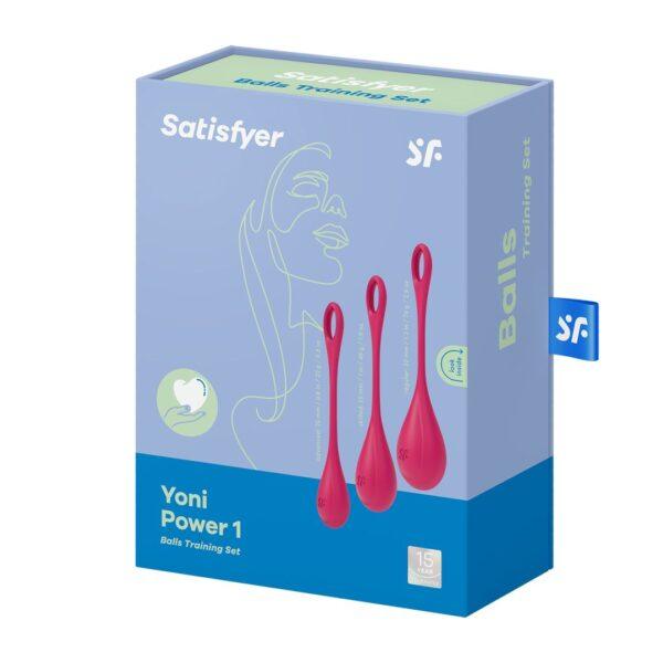 Yoni Power 1 - Set de 3 - Rouge Boules de Geisha Satisfyer – Image 6
