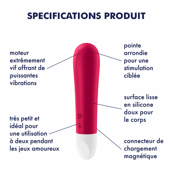 Ultra Power Bullet 1 - Rouge Vibromasseur  Satisfyer – Image 3