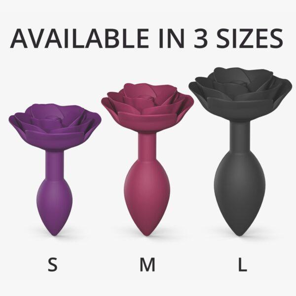 Plug Open Roses L - Black Onyx – Image 6