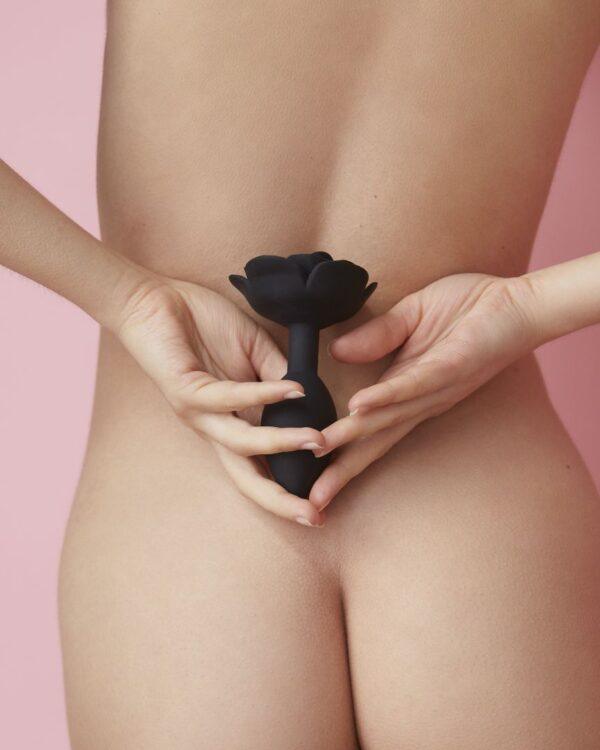 Plug Open Roses L - Black Onyx – Image 7