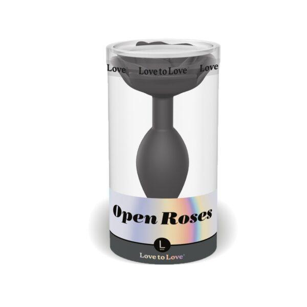 Plug Open Roses L - Black Onyx – Image 8