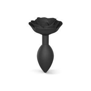 Plug Open Roses L - Black Onyx