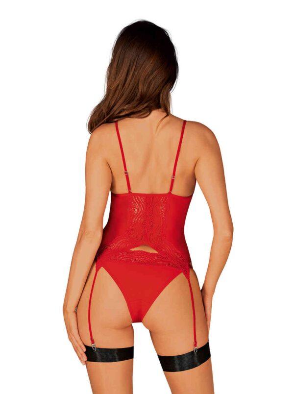 Diyosa Corset et culotte - Rouge – Image 3