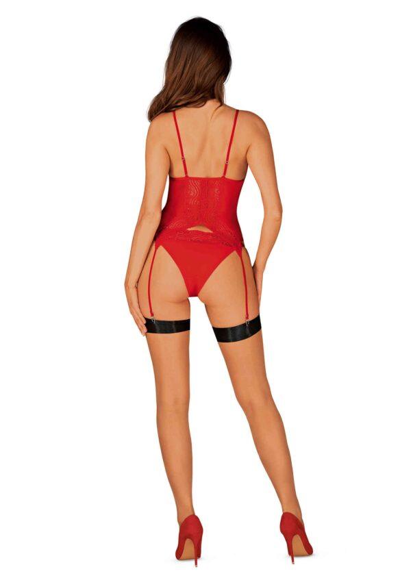 Diyosa Corset et culotte - Rouge – Image 7
