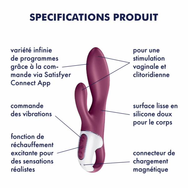 Heated Affair - Violet Vibromasseur rabbit chauffant Satisfyer – Image 11