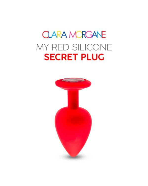 My red silicone secret plug medium – Image 4